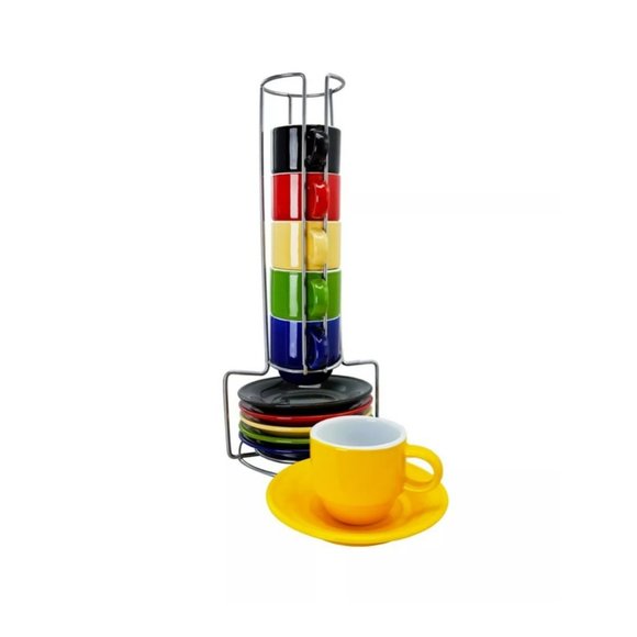 Gibson Dining Gibson Sensations 2 Piece Stackable Ceramic Small Espresso Cup Set Poshmark